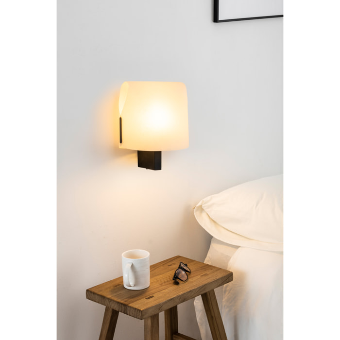 LUANG Lampe applique noire/beige