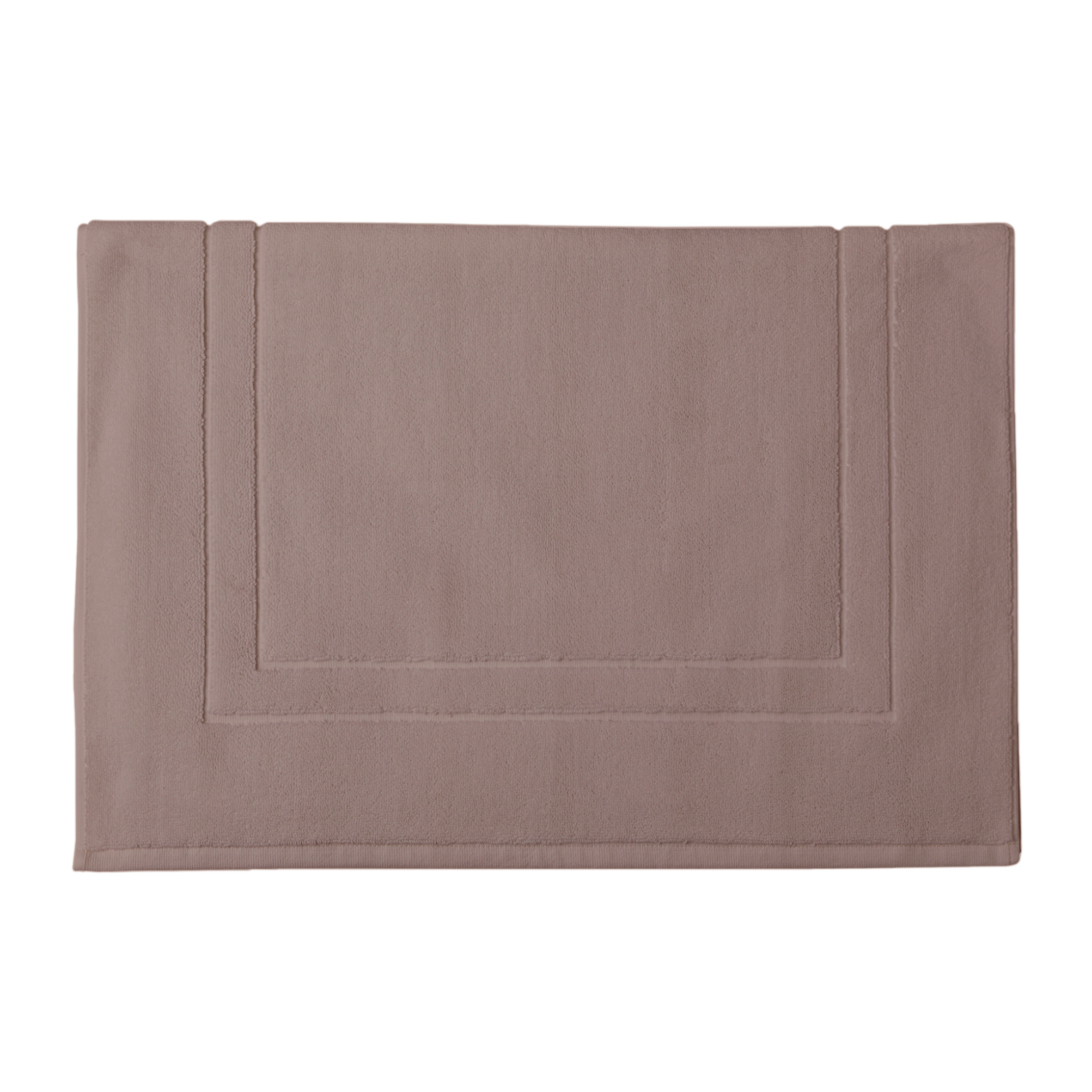 Tapis de bain uni en coton biologique, ESS-CADRE, Marron Gazelle