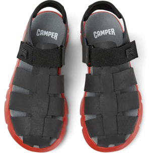 Sandali - CAMPER Oruga - Nero - Pelle scamosciata