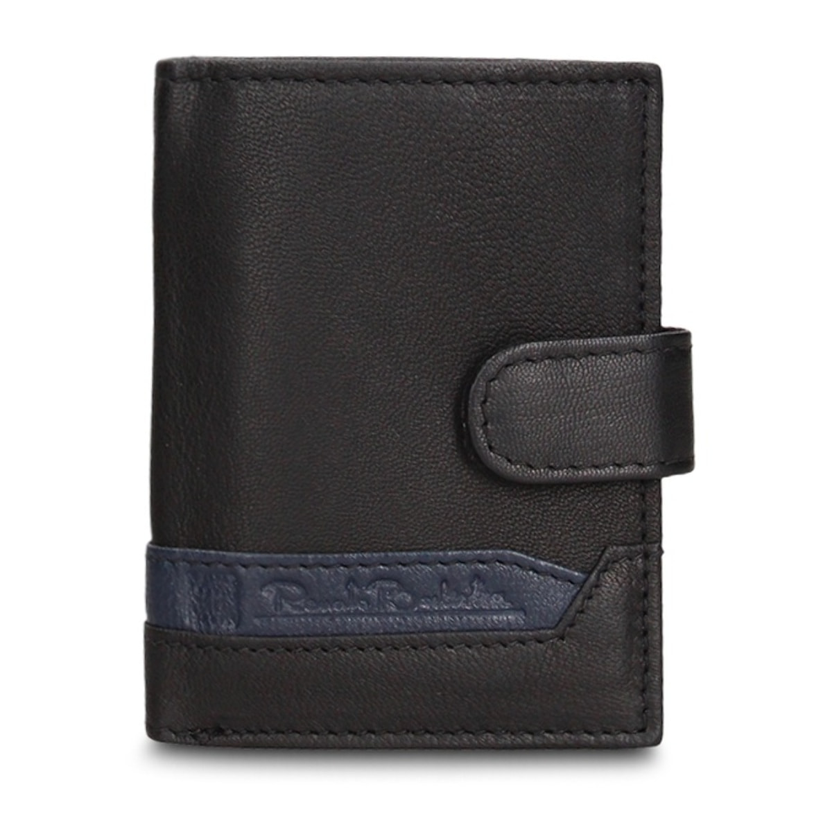 Portafoglio uomo in vera pelle - Modello Novara Chic - Casual - 7.5 x 10.0 x 2.0 cm