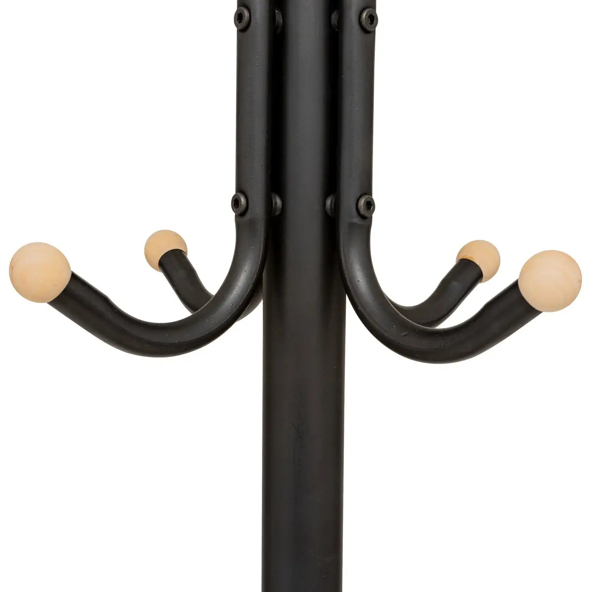 Porte-manteaux 11 patères 176,5cm noir