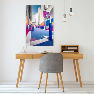 Tableau urbain city park bleu Tableau plexiglas