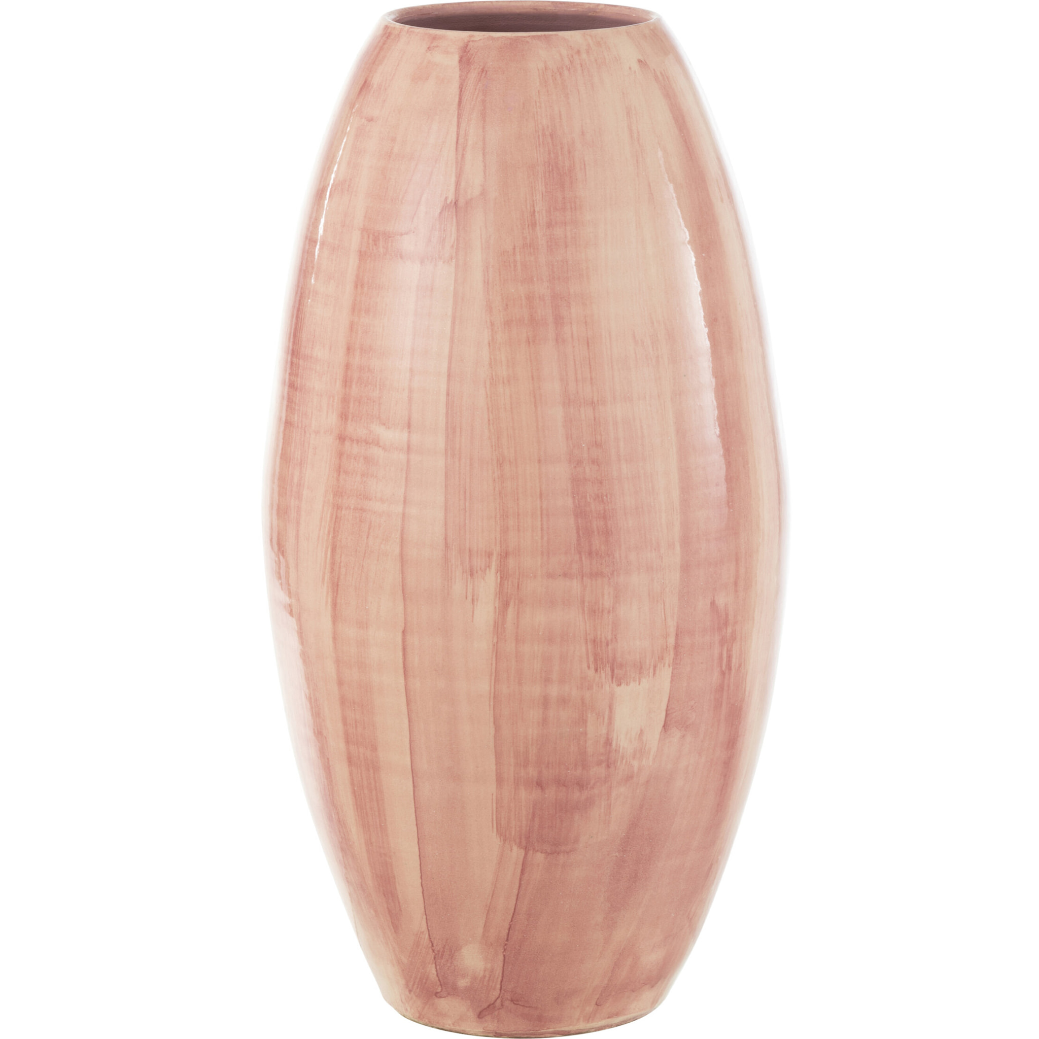J-Line vase Peint À Main - céramique - rose - 55 cm de hauteur