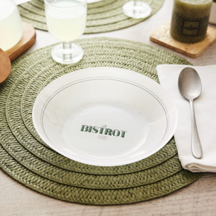 Service de table 19 pièces avec 12 assiettes, 6 verres et 1 carafe 0.75L - Gabin - Luminarc