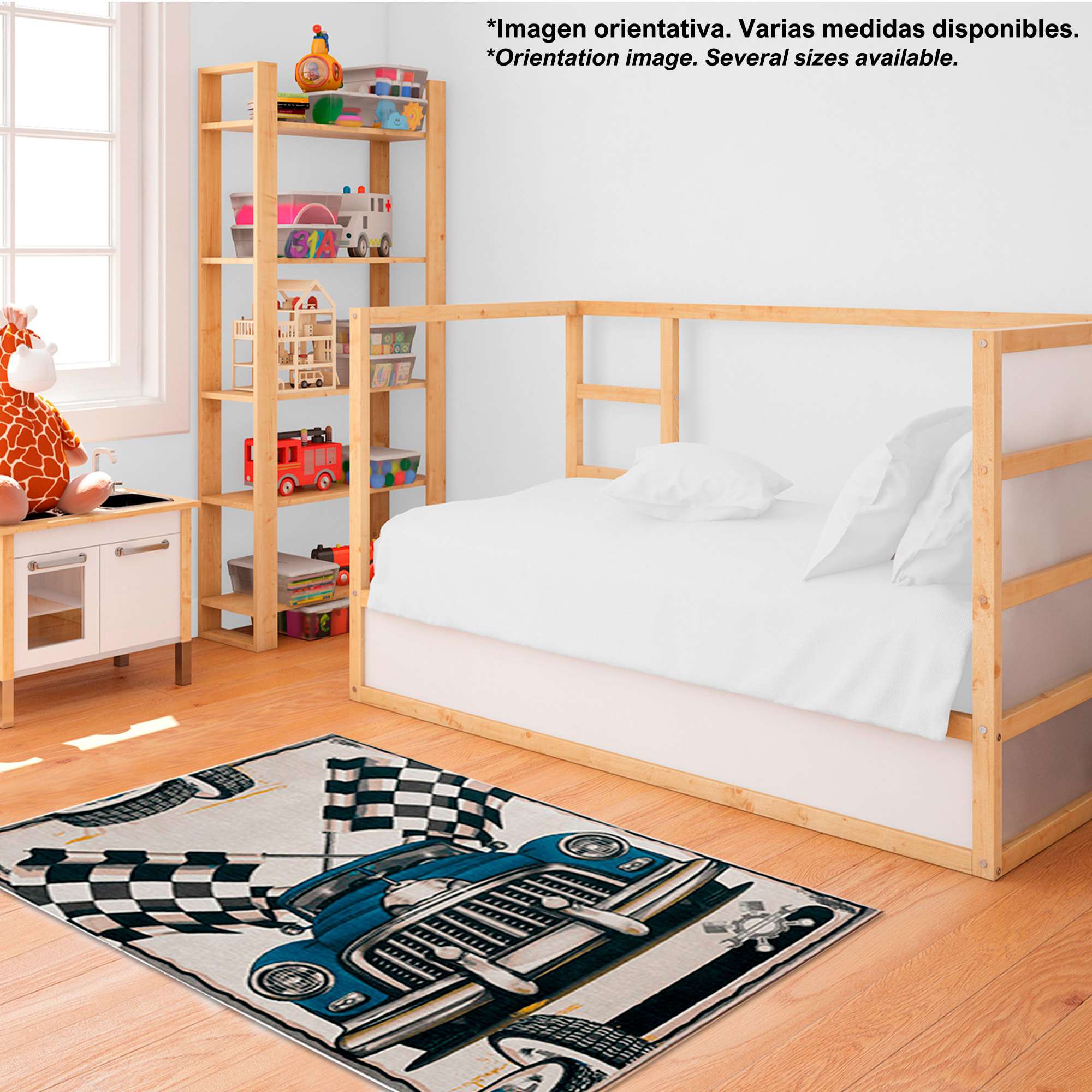 Alfombra infantil de Poliester estampada 160 x 230cm