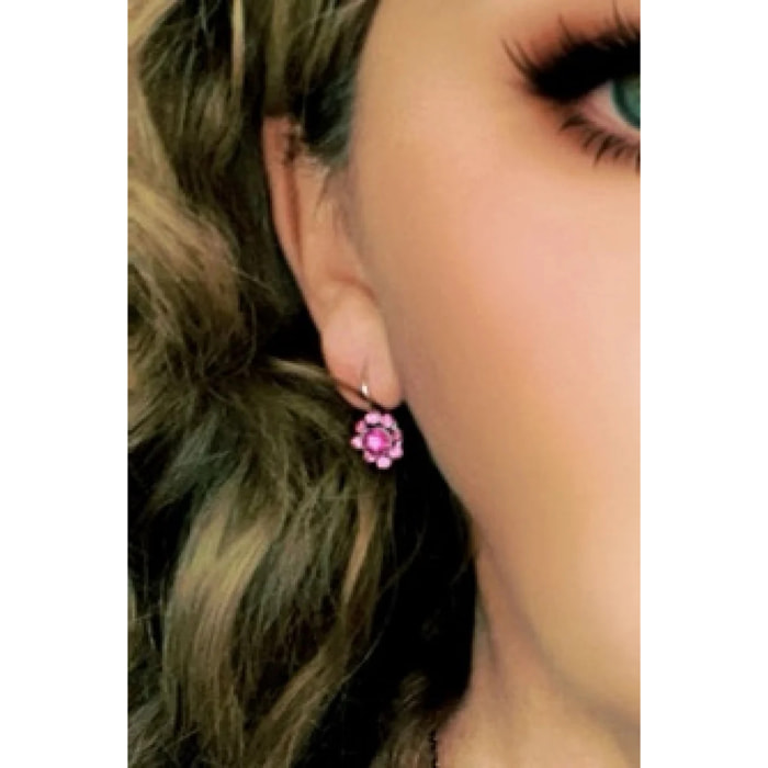 Pack 2 pares dormilonas cristal SW y plata 10µ.