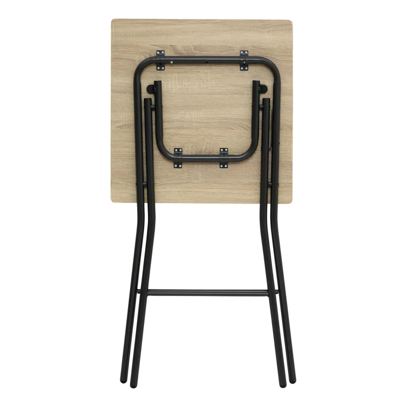 Table de bar pliante 2 places effet bois