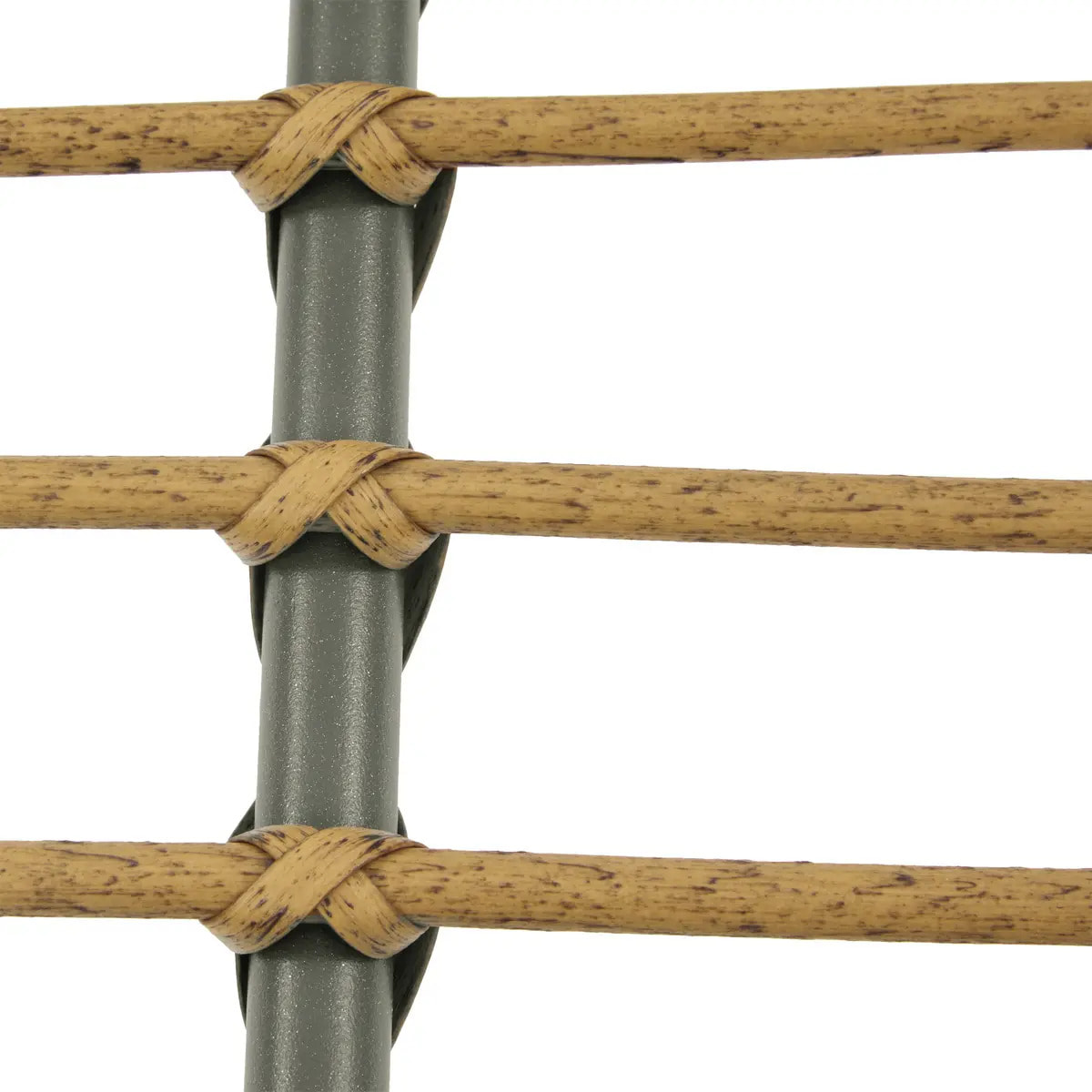 Salon de jardin "Paopao" graphite en acier traité en époxy 4 places