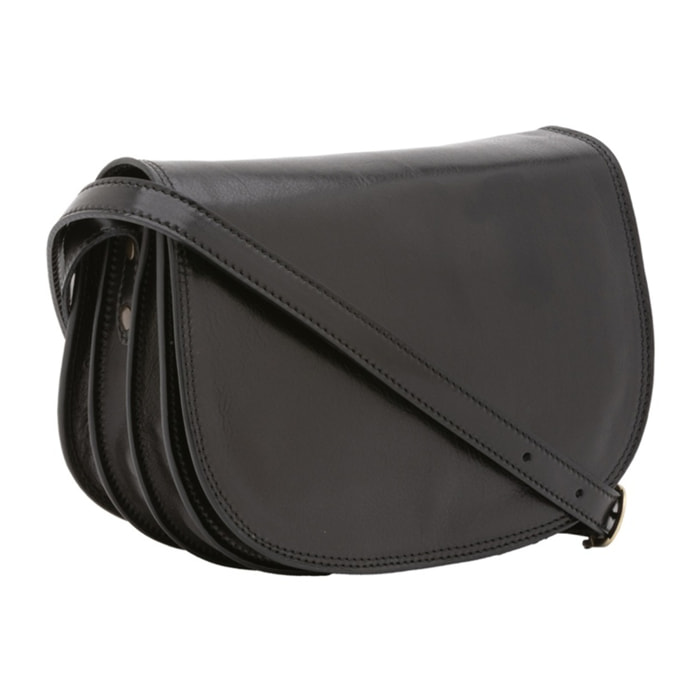 Borsa a tracolla da donna - Modello False - Vera pelle - 24.0 x 17.0 x 11.0 cm