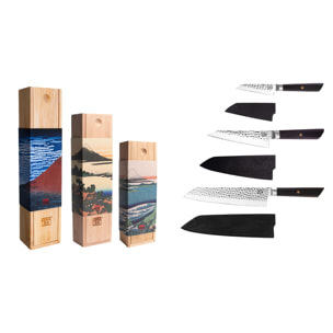 Set de cuchillos esenciales (3 piezas) - Colección Bunka