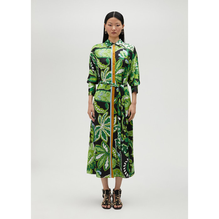 Vestito chemisier stampa paisley