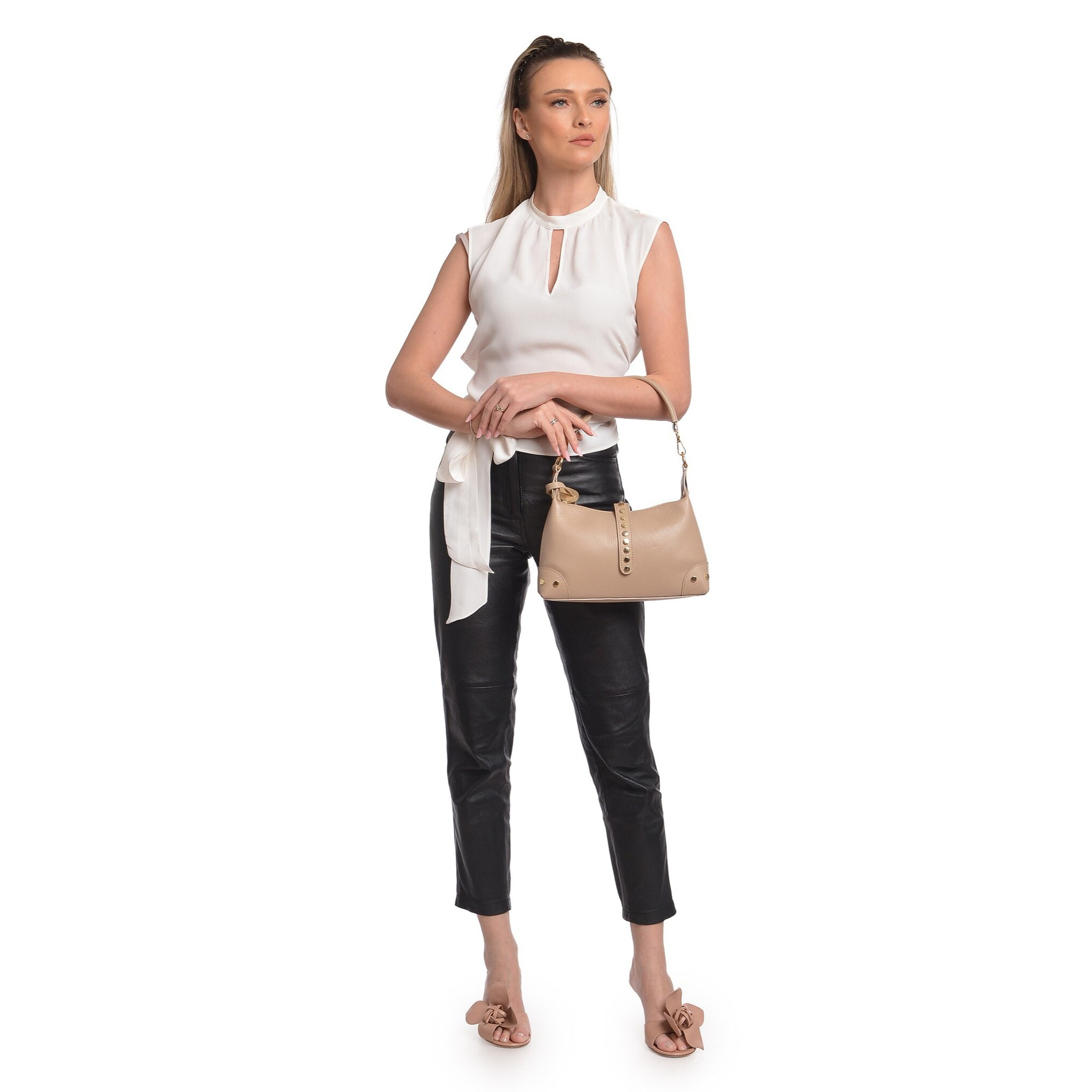 Borsa a tracolla Anna Luchini Beige