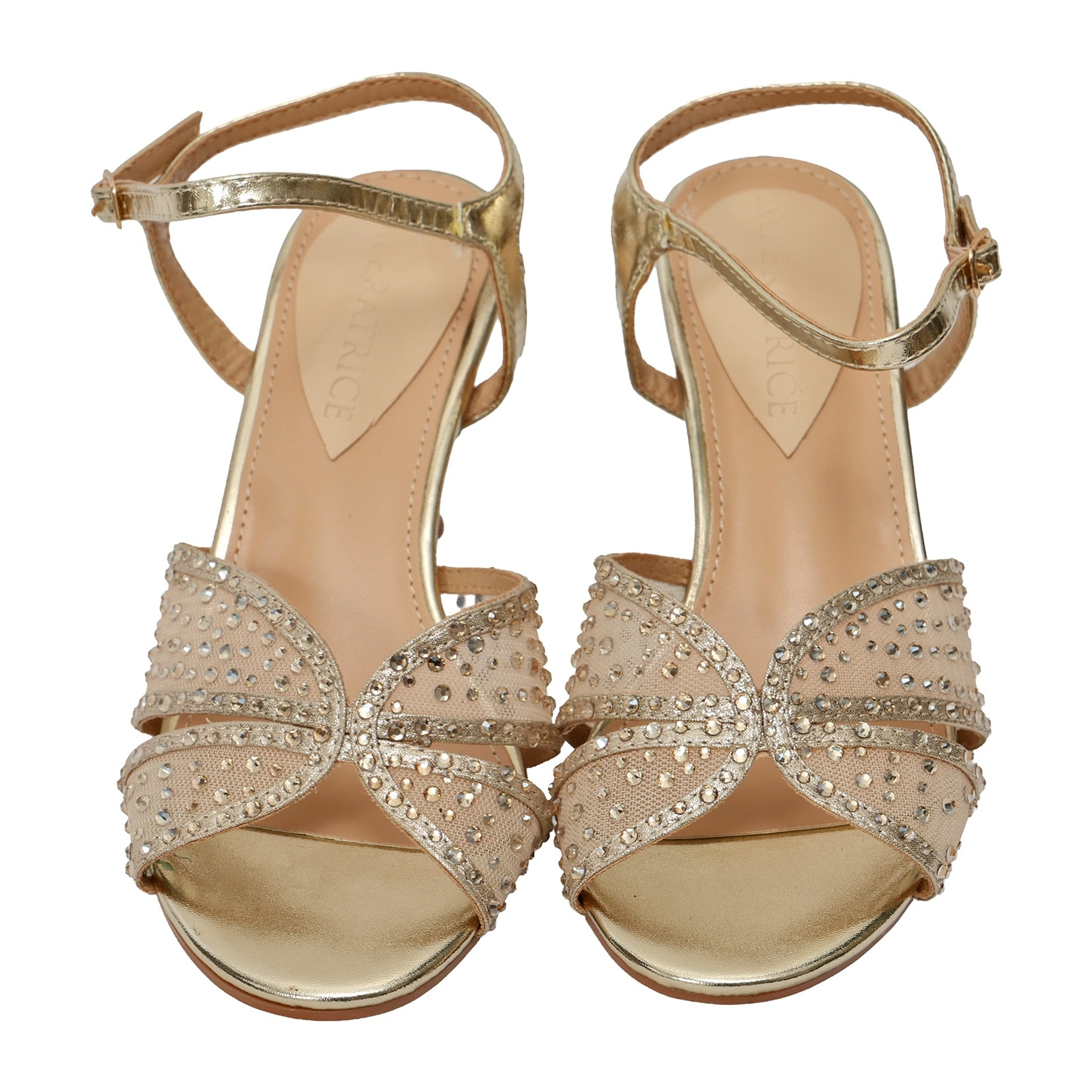 Sandali con strass - tacco 8,0 cm