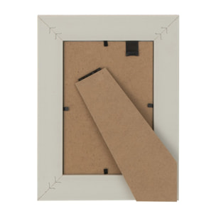 J-Line cadre photo Tissé - bois - beige foncé - 4 pièces