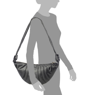 Badolato borsa a spalla donna. Pelle autentica Sauvage.