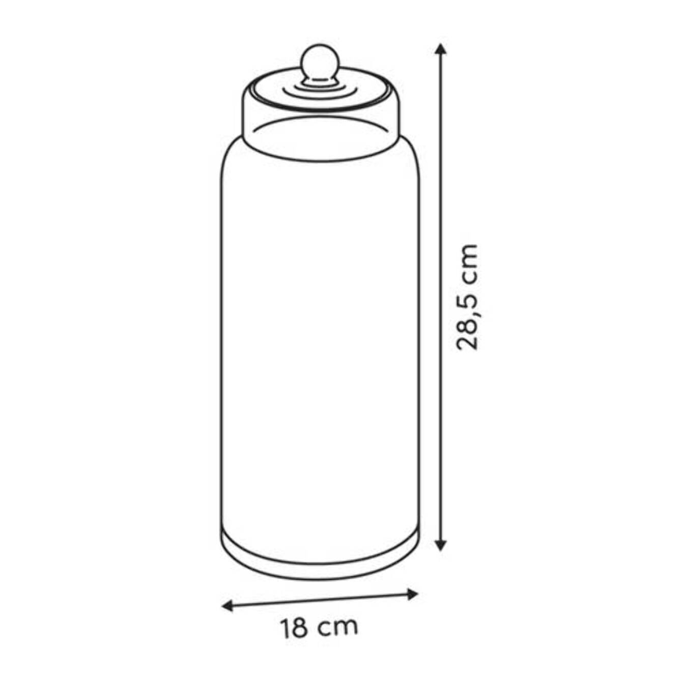Bonbonnière Ambroisia ronde 3,3L transparent