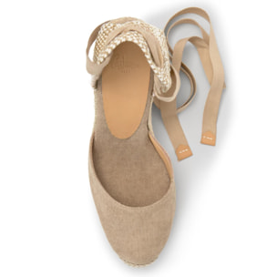 Alpargata cuña de yute 9cm