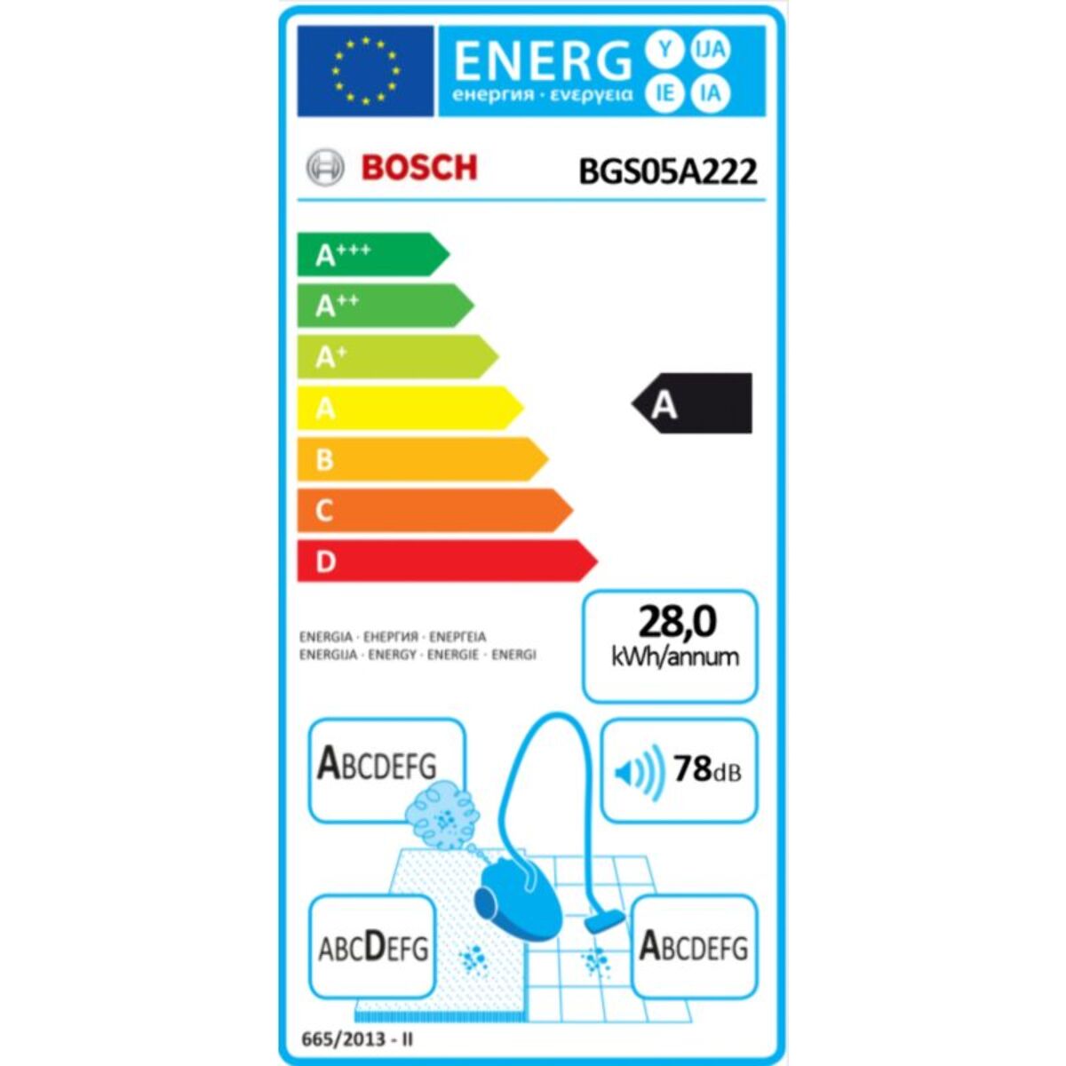Aspirateur sans sac BOSCH BGS05A222