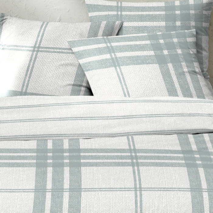Parure housse de couette 3pcs coton 51 fils sobrut gray