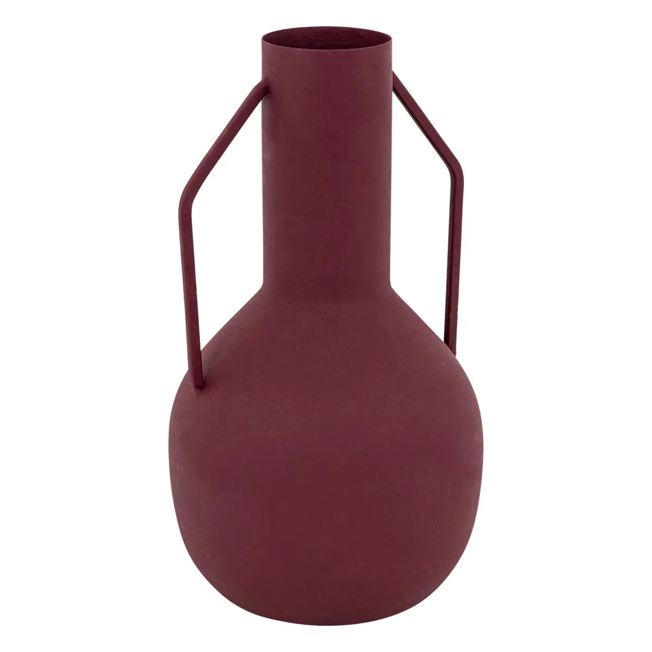 Vase métal Sylvain rouge rubis H20cm