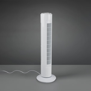 Malmo - Ventilatore a torre oscillante con tripla velocità di ventilazione. Ø22x73,5H cm