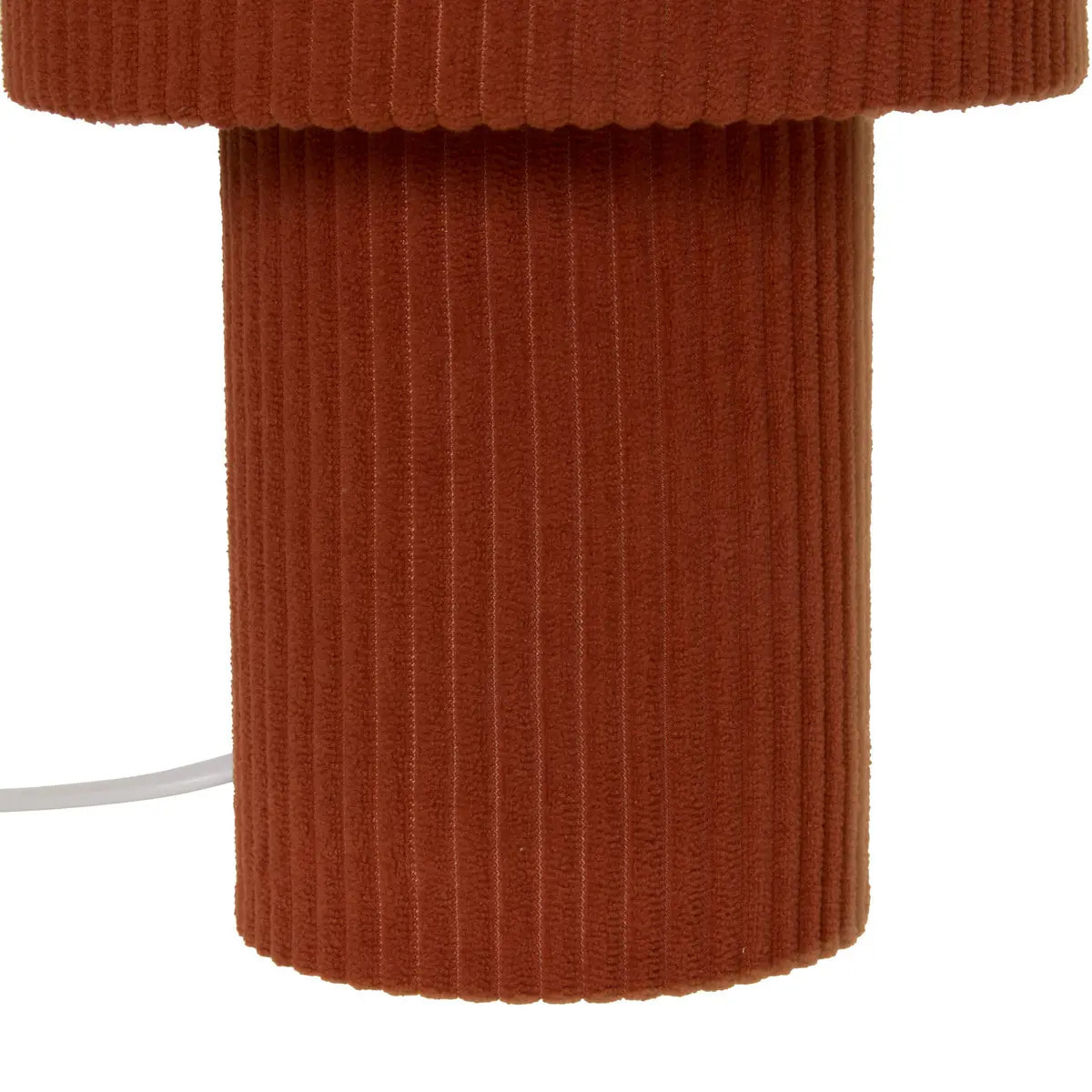 Lampe Jolina cylindrique H.28cm terracotta