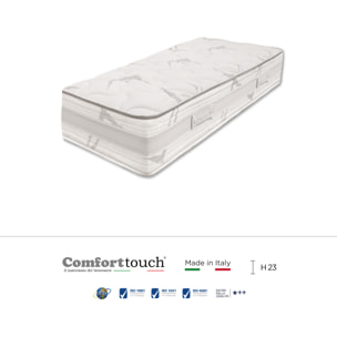 "Pink" H23 cm 90x200 guanciale Memory OMAGGIO sfoderabile in schiuma poliuretanica ad alta densità e Memory Foam con cristalli di gel