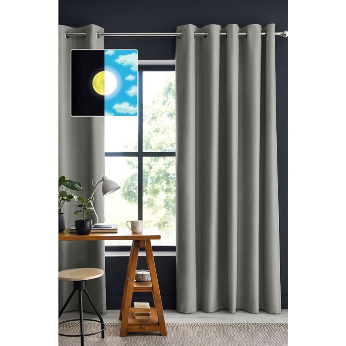 Rideau uni Occultant 100%polyester