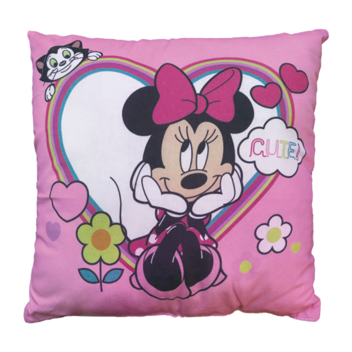 Coussin imprimé 100% coton, DISNEY MINNIE SHOPPING