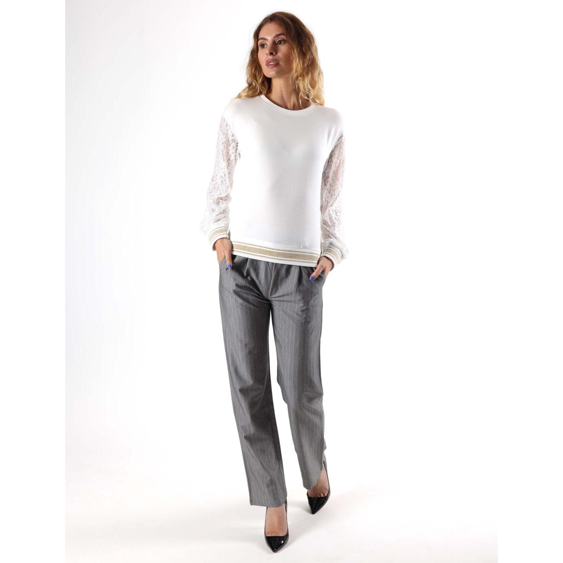 Pantaloni palazzo popeline Leone Be Glam