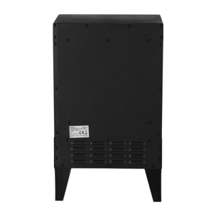 Cheminée électrique en acier noir 2kW