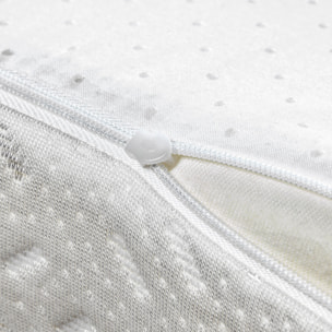 Colchón de Cuna Espuma + Visco | 8cm de altura |OEKOTEX | Funda Extraíble y Lavable | Baby