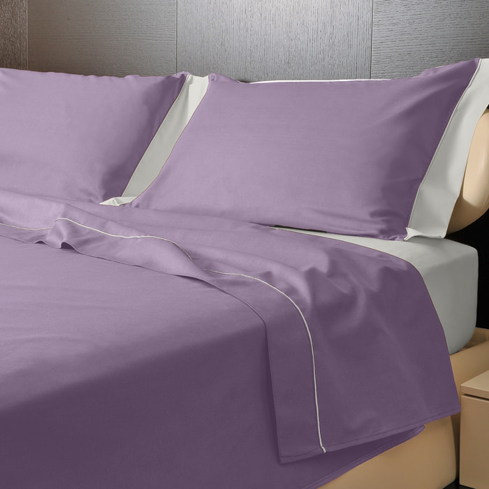 Completo letto Double-Color IPERSAN Glicine/Bianco