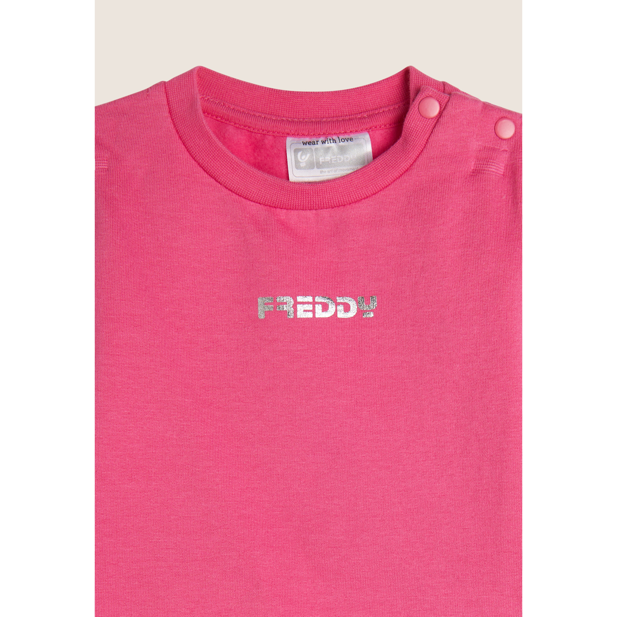 Tuta Baby in cotone elasticizzato con bottoni a pressione