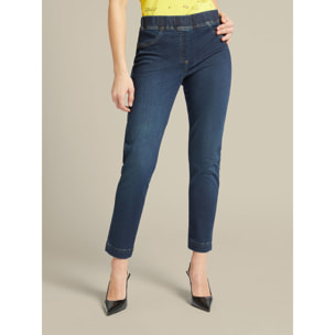 Elena Mirò - Jeggings dark blu in denim ecosostenibile - Blu