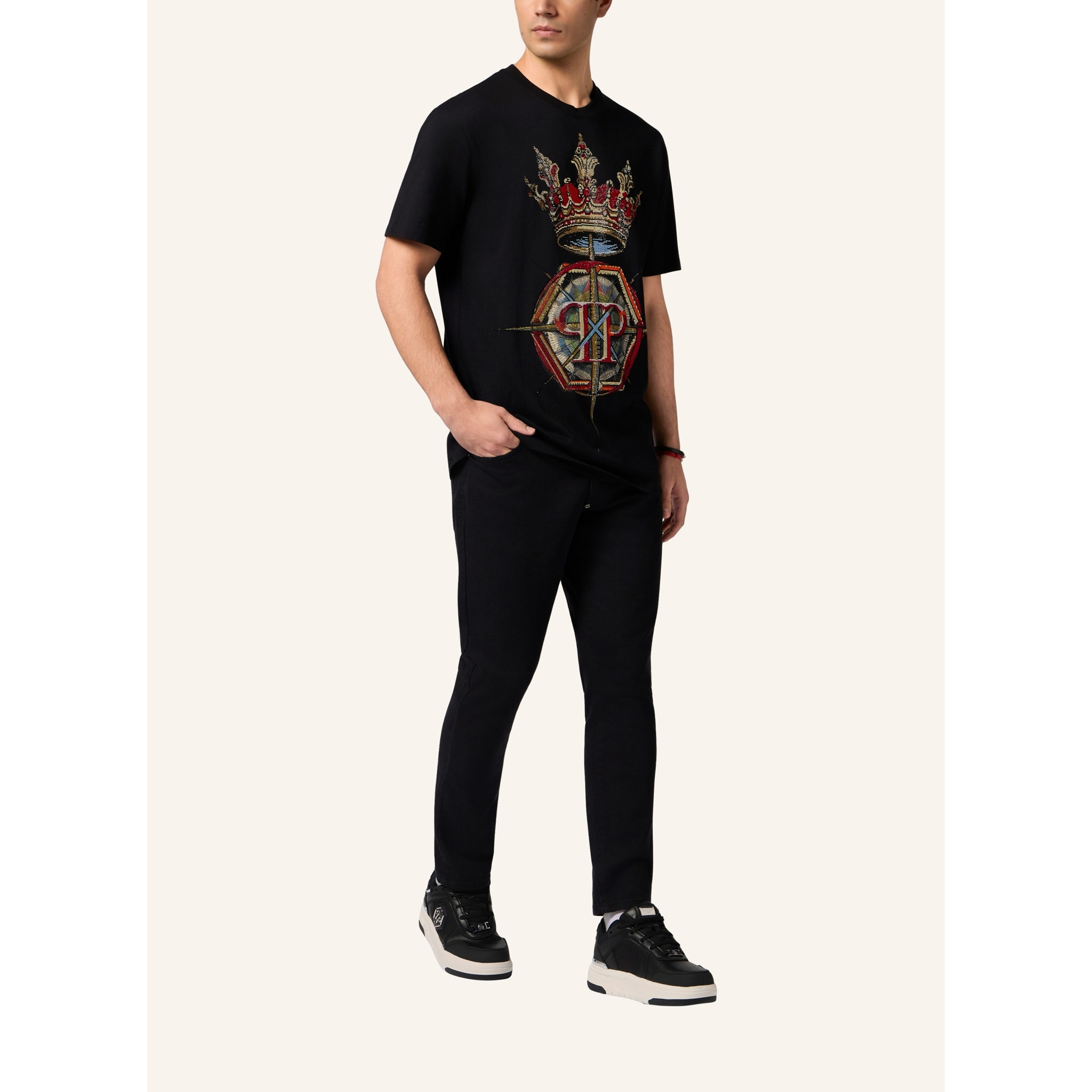 PHILIPP PLEIN Camiseta Cuello Redondo Ss