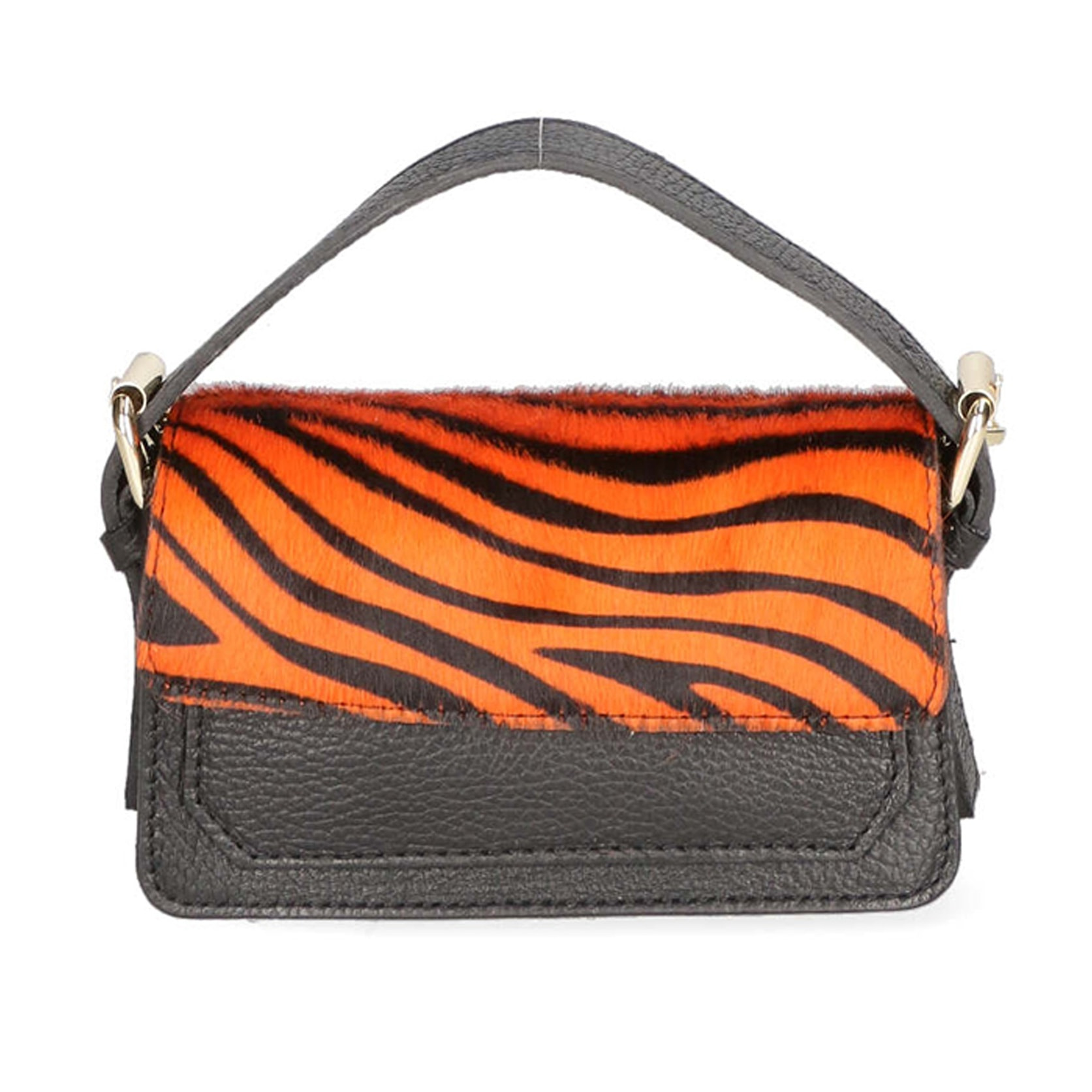 Borsa a mano da donna - Modello Aleide - Vera pelle - 18.0 x 11.0 x 6.5 cm