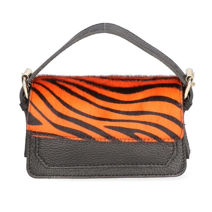 Borsa a mano da donna - Modello Aleide - Vera pelle - 18.0 x 11.0 x 6.5 cm