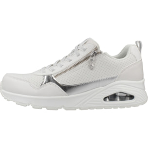 Sneakers De  Mujer Uno Metallic Sliders Blanco