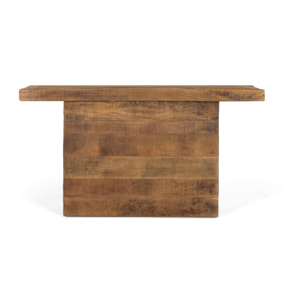 Consola de Madera de Mango 140 Cm Estilo Rústico Moderno