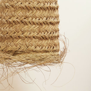 Abat-jour tube fibre de palmier - Naturel
