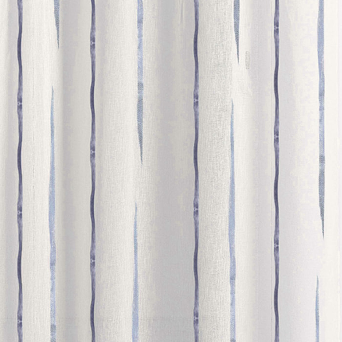 Tissu en étamine à jacquard coloré - Bleu