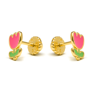 Pendientes Liris acabado oro amarillo 18k
