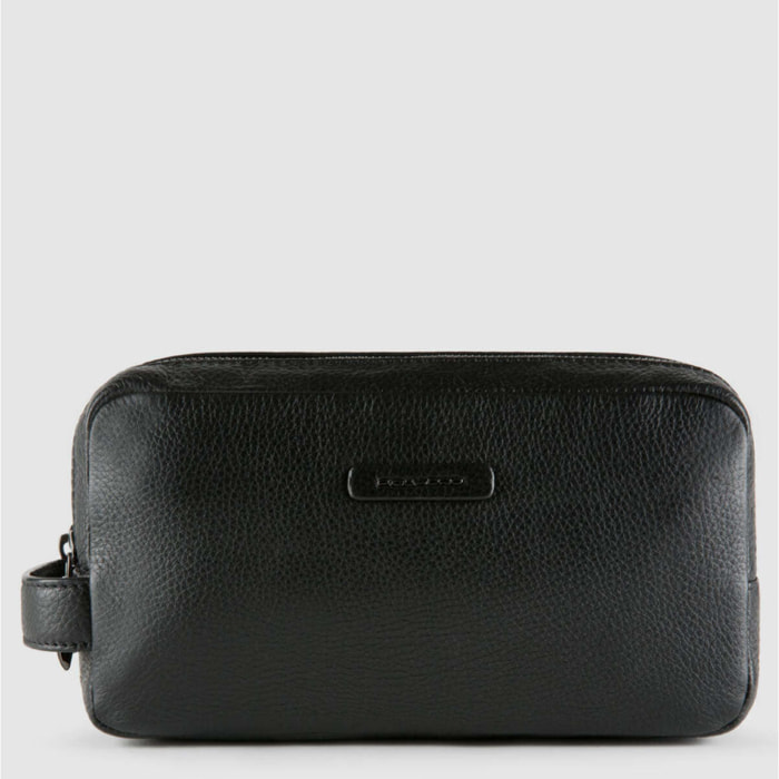 Piquadro Beauty case uomo in pelle a due scomparti
