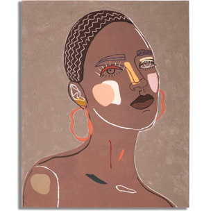 DIPINTO SU TELA TRIBAL -A- CM 80X2,8X100