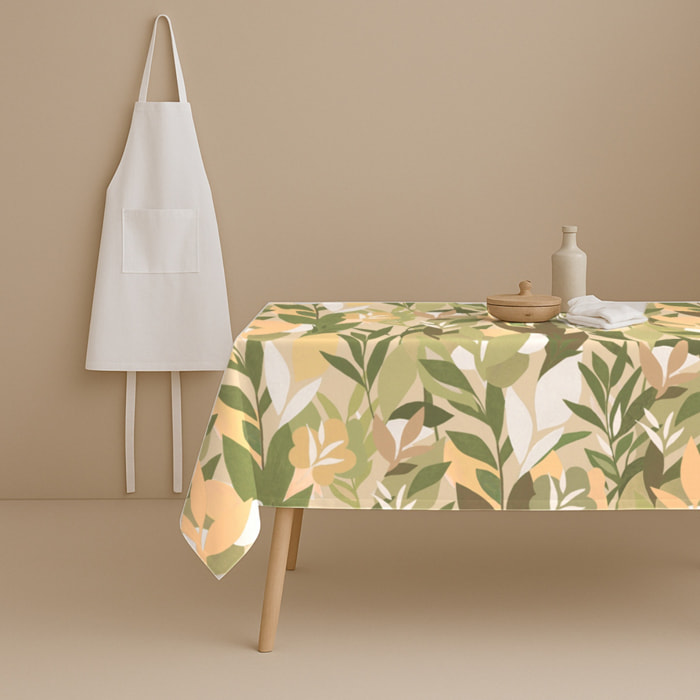 Naturals - Mantel de Tela Estampado - Antimanchas - 100% Algodón - Half panamá - Dionis Peace