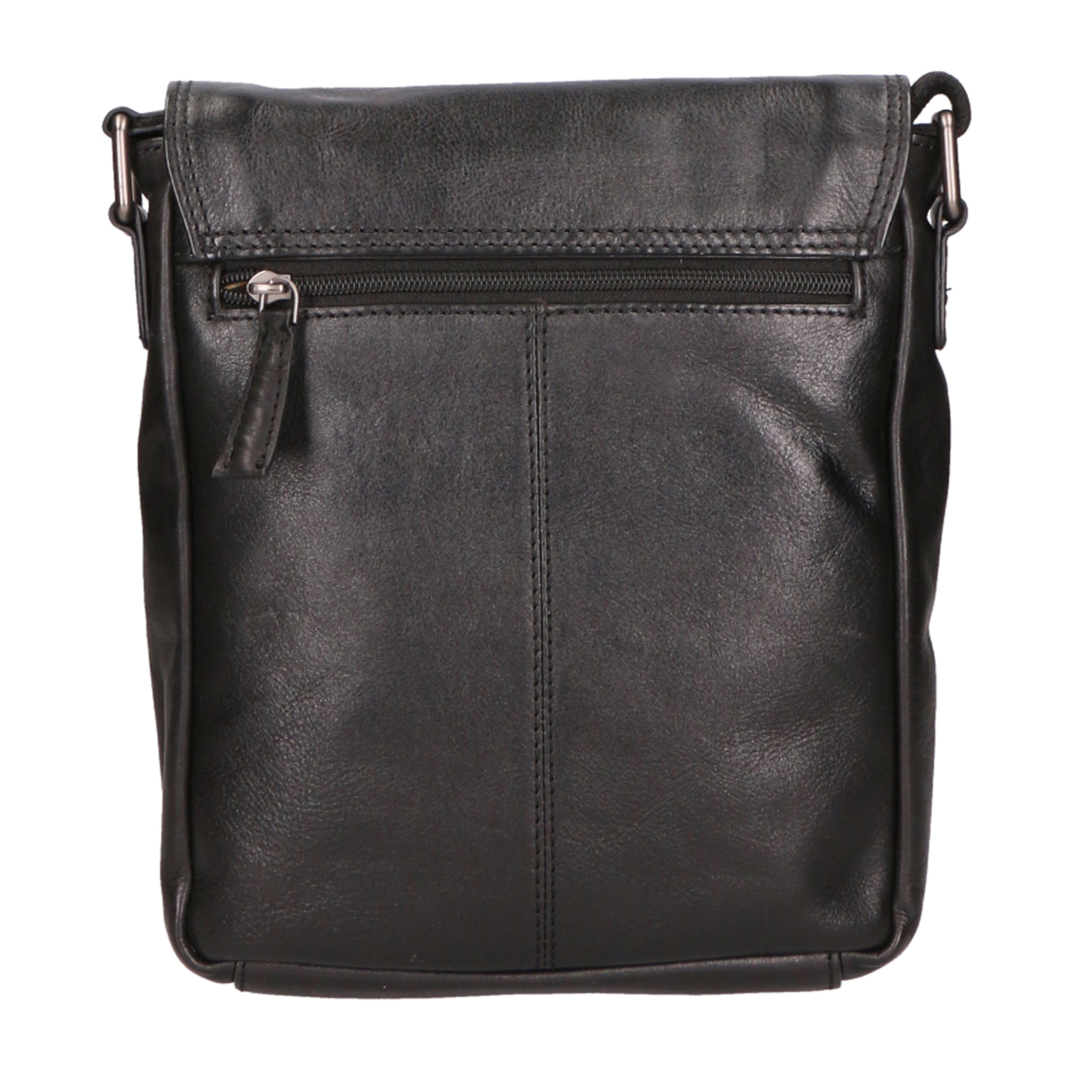 Borsa a tracolla unisex In Vera pelle Made in India 21x25x5 cm