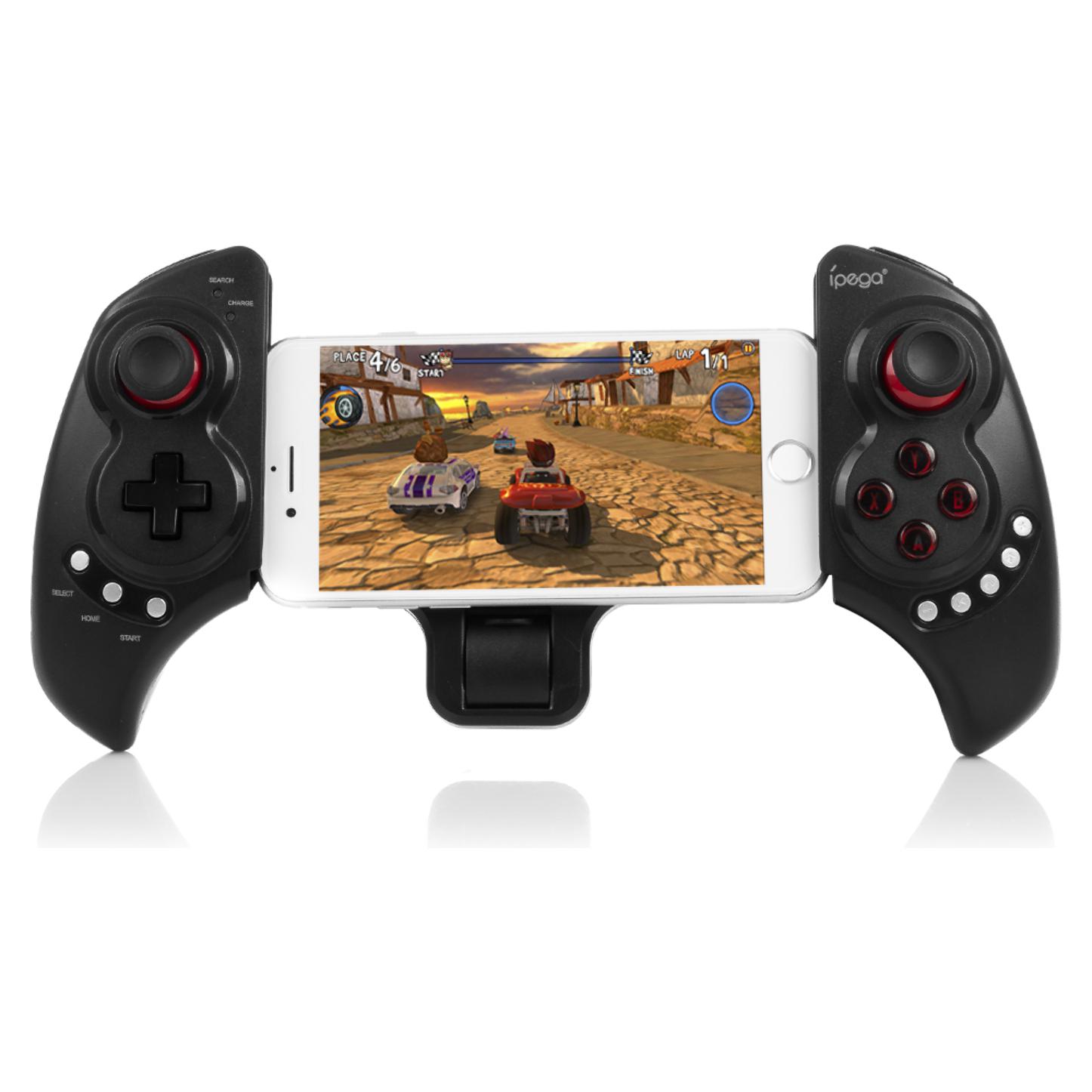 Gamepad Bluetooth extensible, con stand central, para Smartphones, Tablets y PC