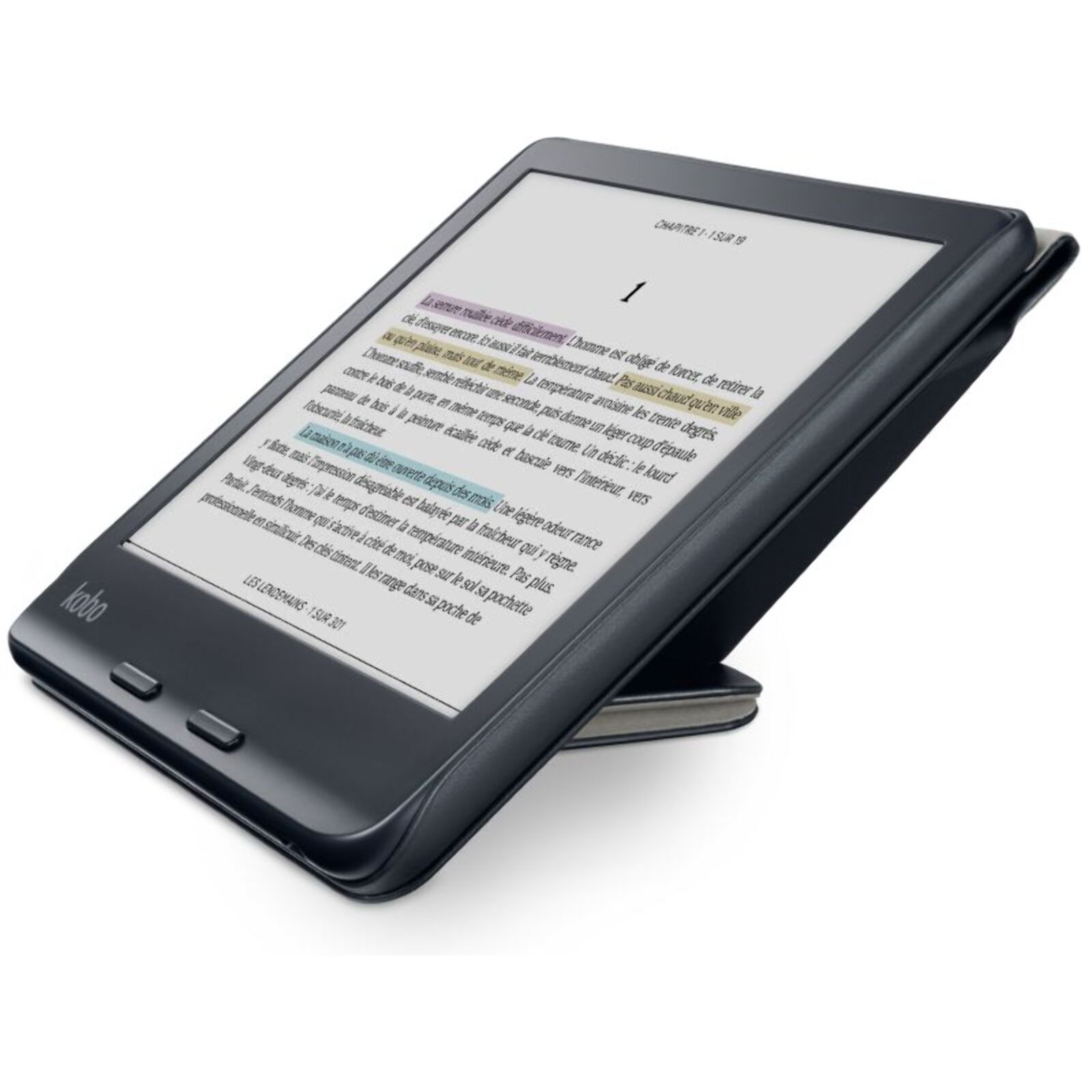 Pochette KOBO Libra Colour Sleepcover Noire