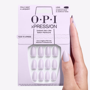 xPRESS/ON - Polly Want a Lacquer? - Faux ongles réutilisables, effet gel - Jusqu'à 14 jours de tenue